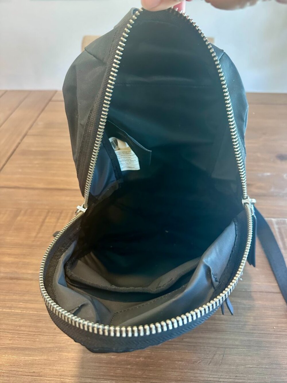 Marc Jacobs Black Nylon Mini Backpack Silver Hardware Zip Front Pockets - Picture 11 of 11